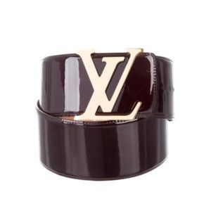 AUTHENTIC LOUIS VUITTON PATENT LEATHER BELT RARE
